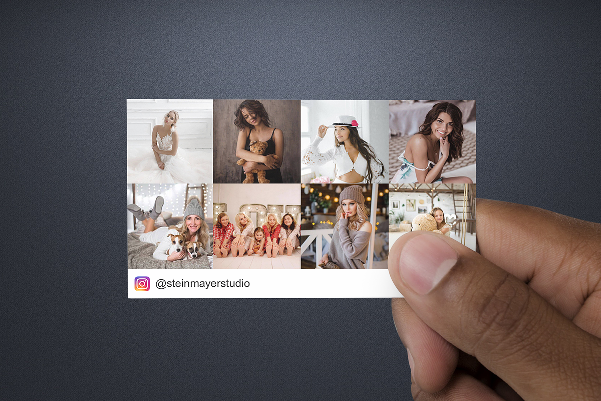 Instagram Business Card Template PSD, a Business Card Template by ElephantArts (Photo 6 of 7)