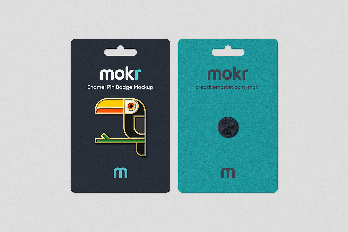 Enamel Pin Badge Mockup, a Product Mockup by Mokr (Photo 1 of 9)