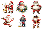 Funny Christmas Santa Clipart Bundle, an Illustration by Daily.Designs (Thumbnail 4 of 5)