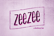 ZeeZee: A Handrawn Sketchnote Font, a Font by Mitch Made (Thumbnail 1 of 4)