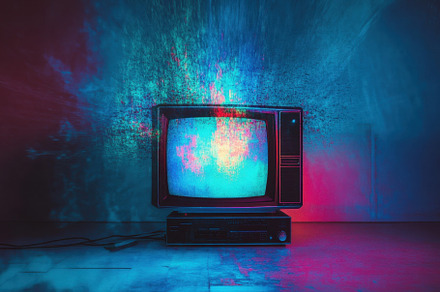 Old television emitting static noise, a Photo by Iftikhar Alam