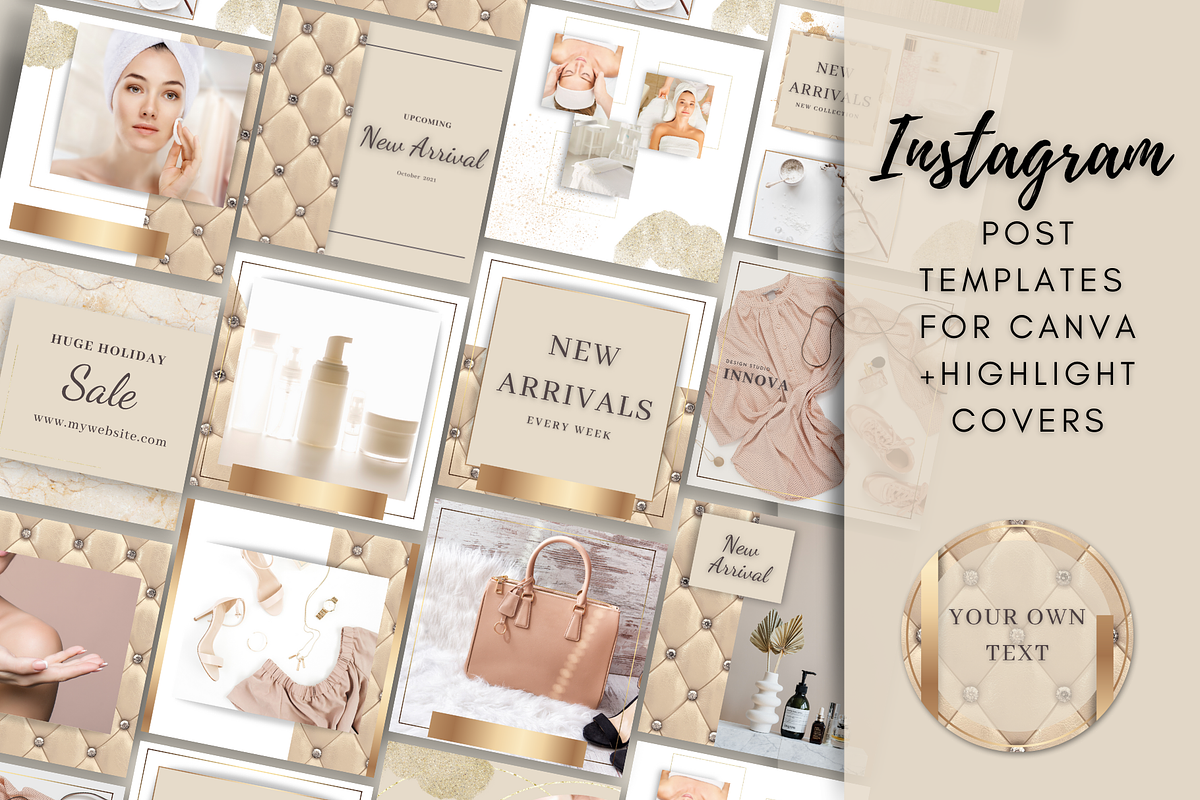 Instagram post Template + Highlights, a Social Media Template by Innova Studio (Photo 1 of 7)