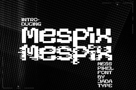 Mespix Font | Pixelate, a Symbol Font by Jadatype.id
