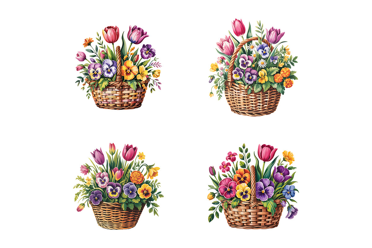 Watercolor Floral Clipart, a Decorative Illustration by ForhadGFX (Photo 12 of 12)
