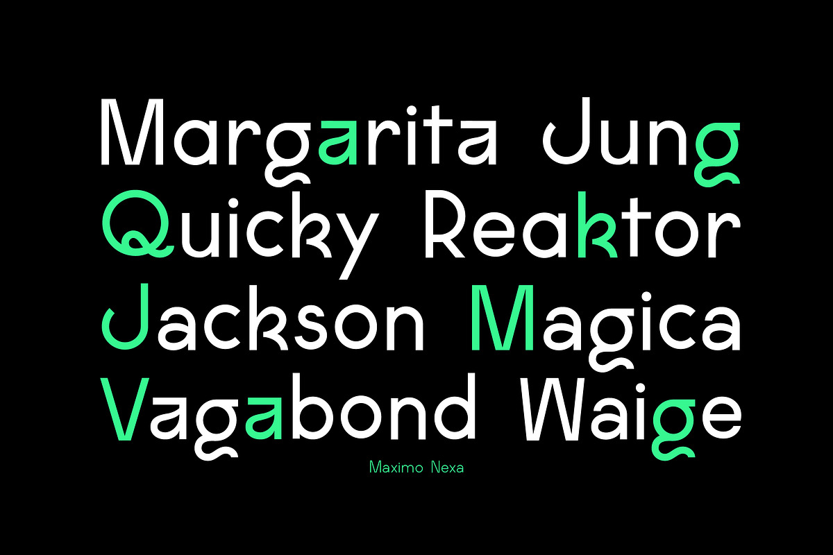 Maximo Nexa, a Sans Serif Font by Kaligra.co (Photo 2 of 15)