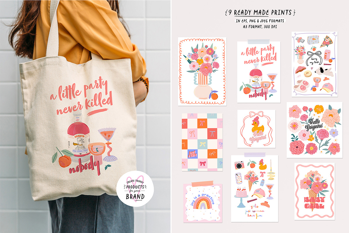 Cute Girly Clipart Bundle, an Object Graphic by Ruslana Lubenets (Photo 22 of 51)