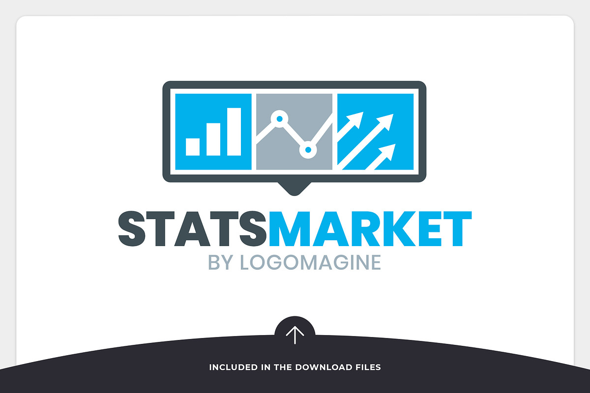 Stats Market Logo Template, a Branding & Logo Template by LOGOMAGINE (Photo 6 of 13)