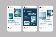 Blue Travel Agent Instagram Post, a Social Media Template by Neermana (Thumbnail 4 of 4)