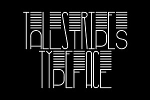 TallStripes typeface