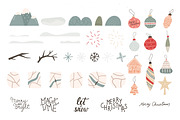 Textured winter clipart & patterns, a Seasonal Illustration by Valerie (Thumbnail 4 of 11)