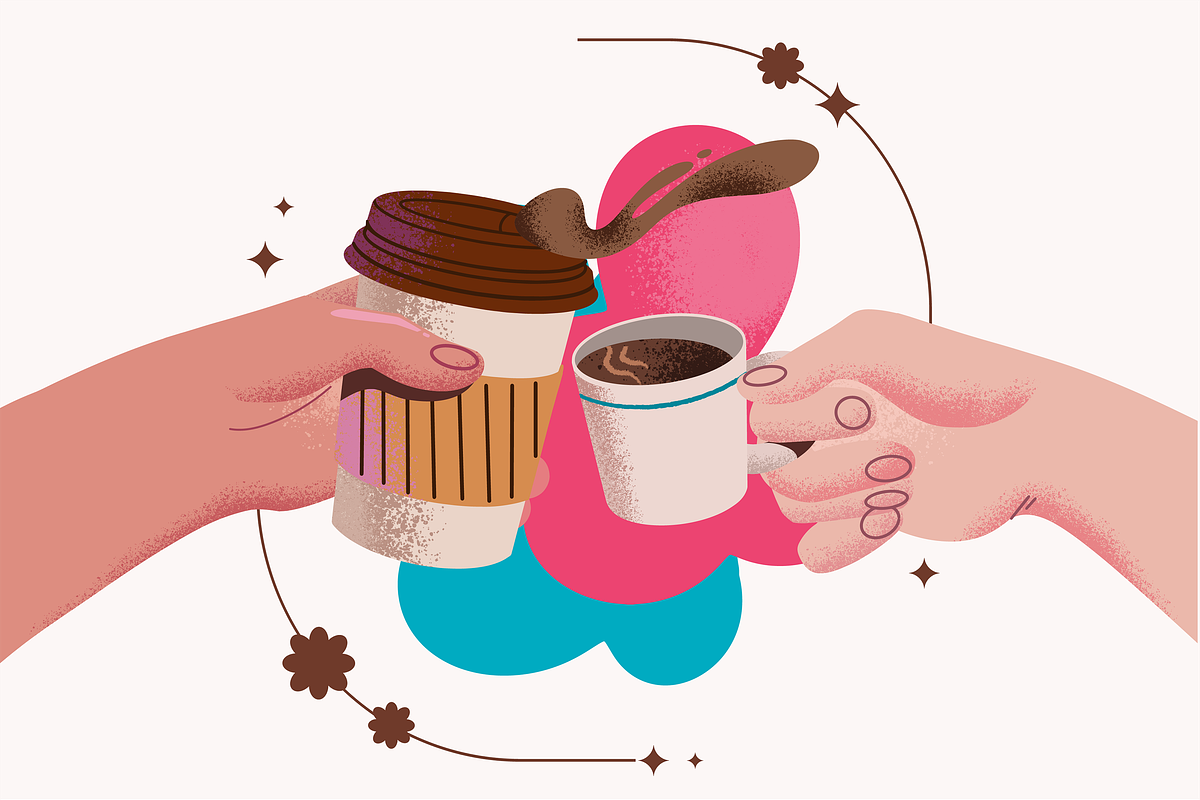 COFFEE stickers + patterns, a Food Illustration by UnaAnya (Photo 6 of 7)