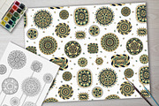 Ethnic Flowers Coloring Book, a Texture Illustration by Dasha_D (Thumbnail 4 of 5)