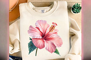 Hibiscus Flower Watercolor Cliparts, an Illustration by Designworld (Thumbnail 8 of 8)