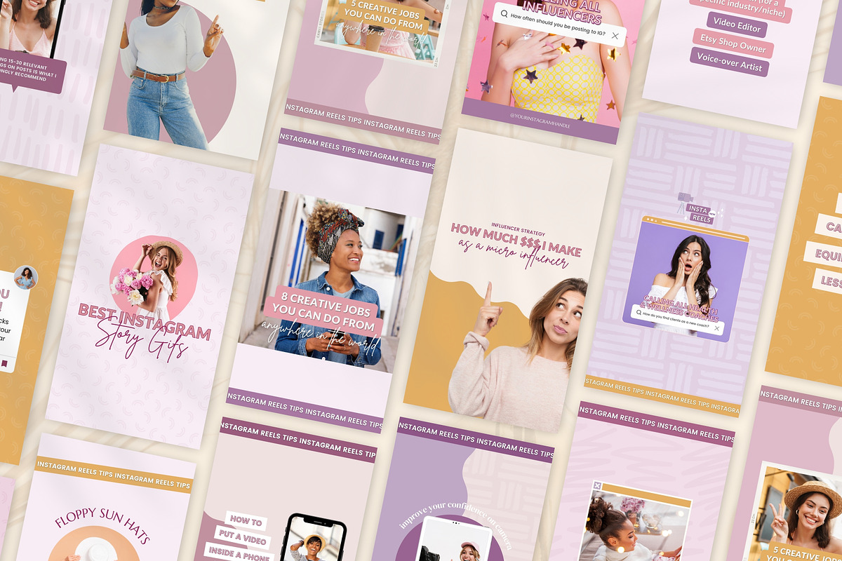 Instagram Reels Video Bundle Canva, a Social Media Template by Fallon Gerst (Photo 2 of 16)