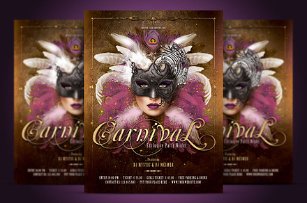 Carnival Mask Party Flyer
