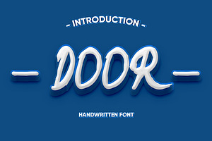 DOOR - Handwritten Style Font