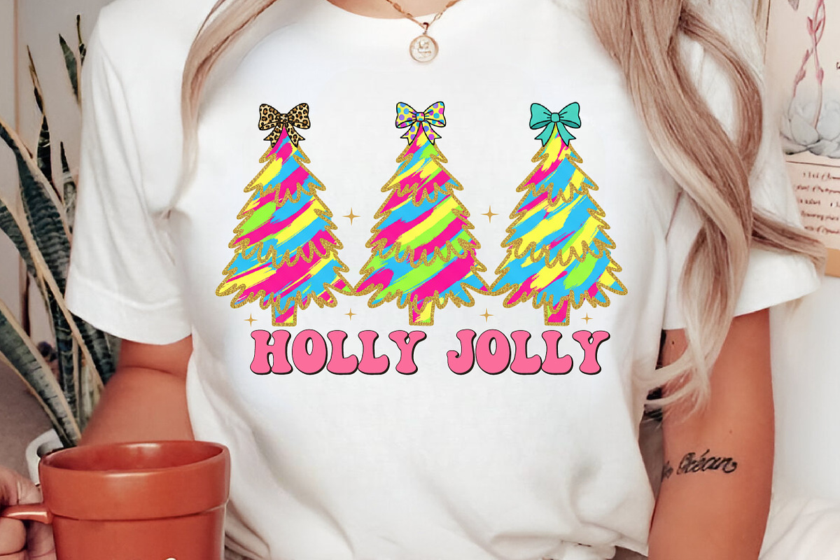 Glitter Holly Jolly Christmas Tree P, an Illustration by Libby Wishes (Photo 4 of 8)
