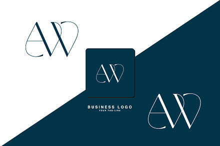 AW, WA, Abstract Logo Design, a Branding & Logo Template by art_creater