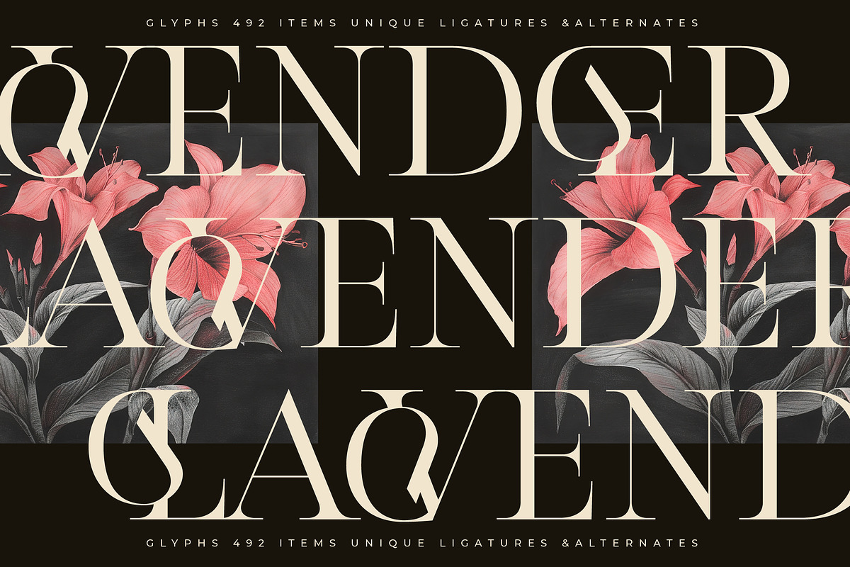 Mevara - Elegant Serif with Flourish, a Serif Font by Glyphofik x GudPap (Photo 6 of 15)