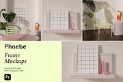 Interior frame mockup bundle PHOEBE, a Print Template by Bonumo (Thumbnail 1 of 15)