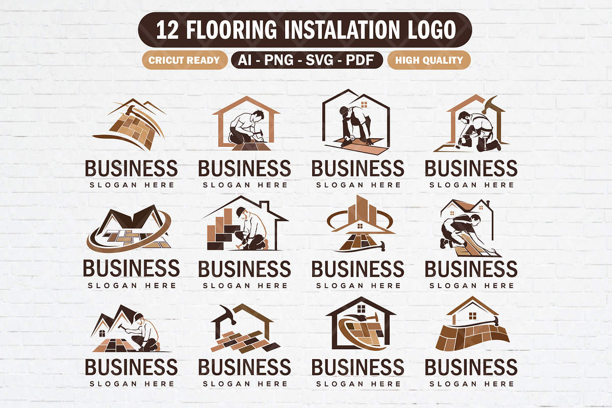 Flooring Instalation Logo Bundle, a Branding & Logo Template by Guavanaboy (Photo 1 of 3)