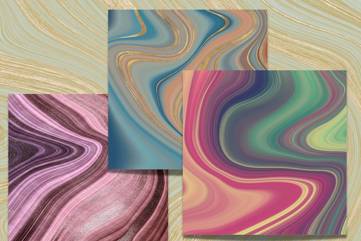 Agate Marble Backgrounds, a Texture Illustration by Kandace Lalo Designs (Photo 2 of 3)