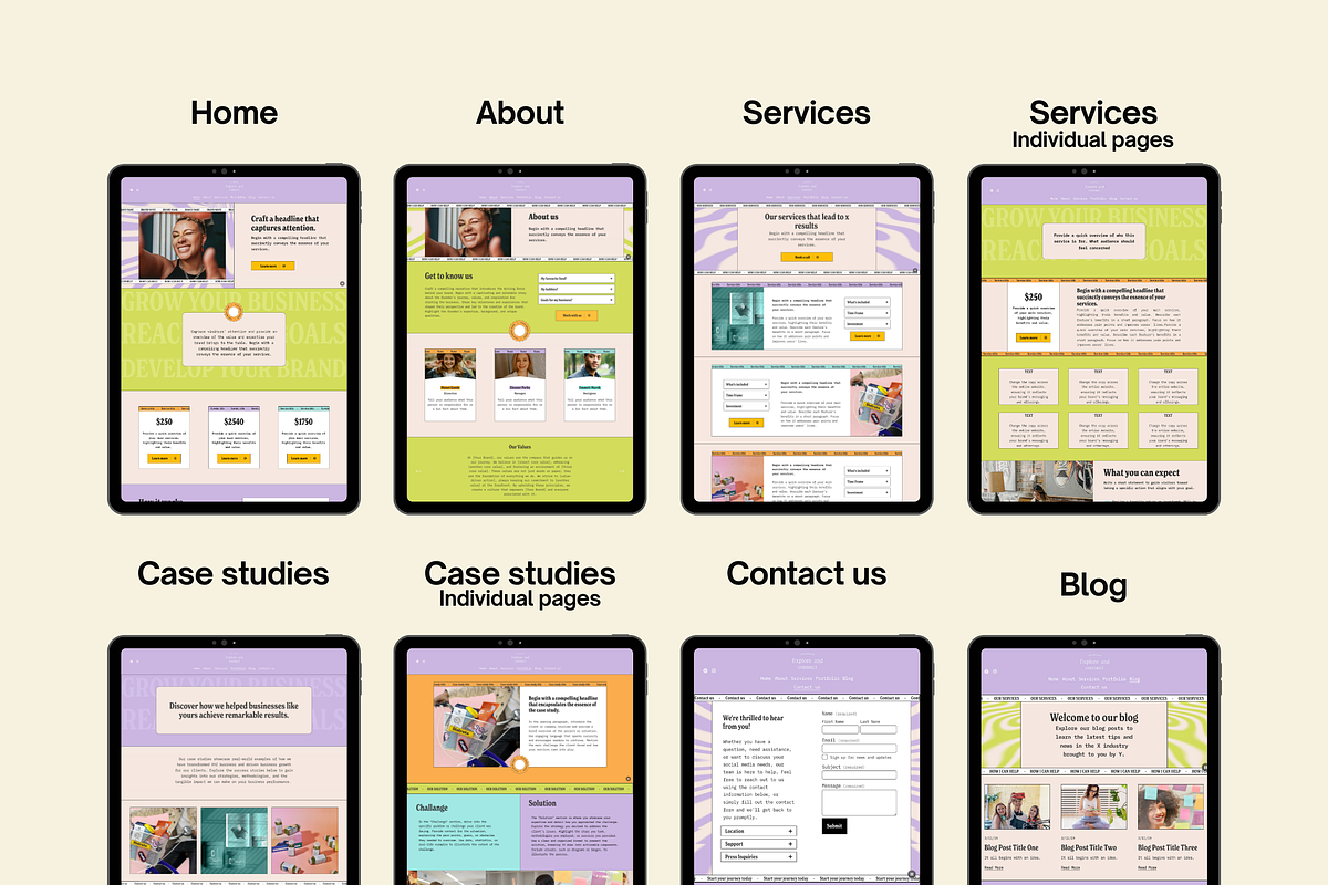 Squarespace Website template, a Squarespace Template by Ciel Lumiere (Photo 6 of 8)