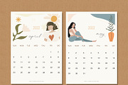 Minimalist Calendar Template 2022, a Stationery Template by Emilly Studio (Thumbnail 1 of 3)