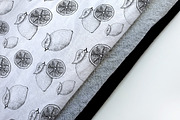 Lemon. Sketch and patterns, a Background Graphic by Canatic (Thumbnail 16 of 19)