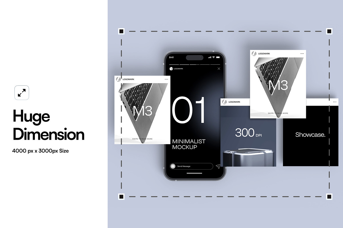 Social Media Display Mockup, an iPhone Mockup by SLAB! Design (Photo 3 of 8)