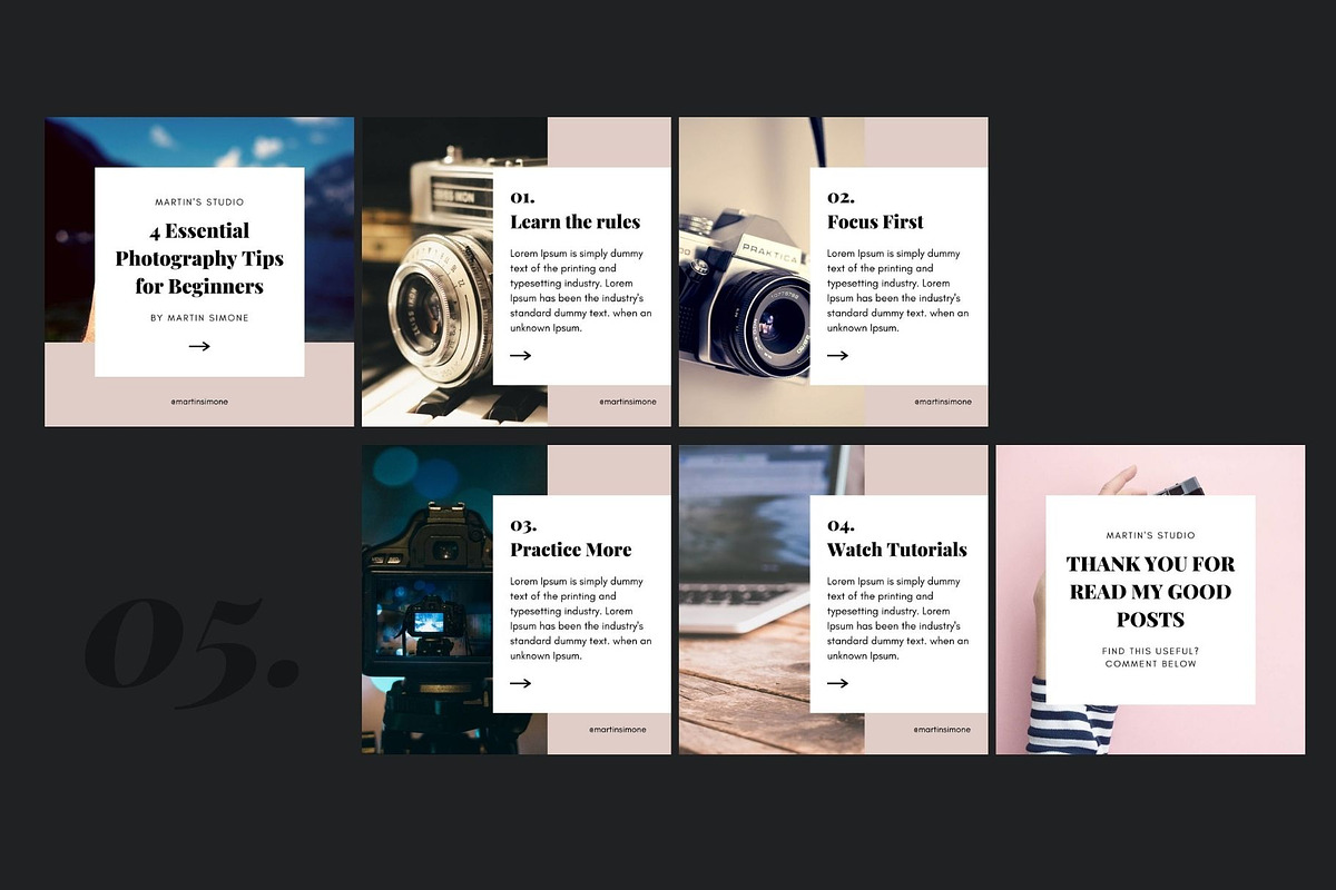 Instagram Carousel Vol. 5 | CANVA, a Social Media Template by bonadigitals (Photo 7 of 7)