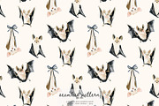 watercolor bat seamless pattern, a Pattern Graphic by Pink Studio Art (Thumbnail 1 of 4)