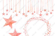 Salmon Celestial Sky Star Graphics, an Object Illustration by ClipartBrat Graphics (Thumbnail 2 of 4)