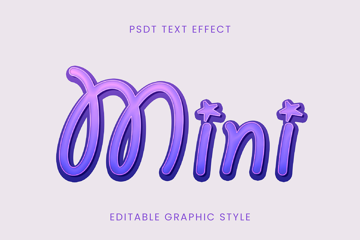 Cute Glossy Text Effect