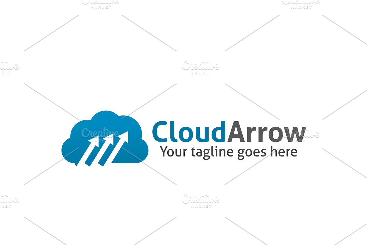 Cloud Arrow Logo, a Branding & Logo Template by XpertgraphicD