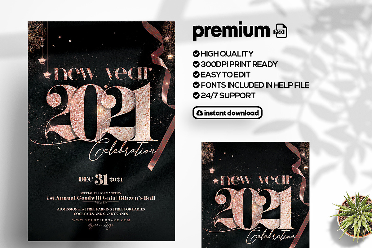 New Year & Christmas Bundle Flyers, a Flyer Template by Ronita Shkodra (Photo 7 of 7)