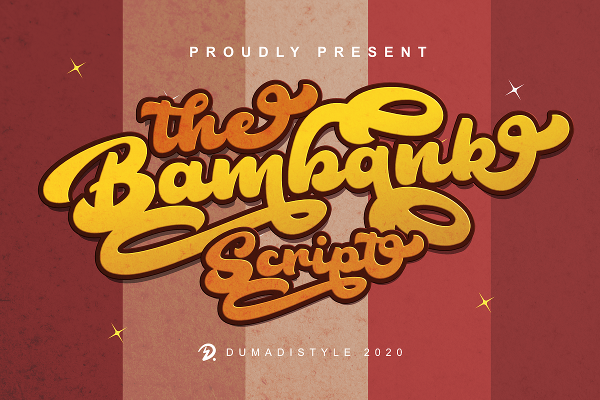 The Bambank Script, a Script Font by Dumadistyle (Photo 1 of 8)