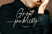 Great Publicity - Signature Script, a Script Font by Bale Type (Thumbnail 1 of 9)