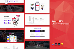 Mobile App Showcase Web UI Kit