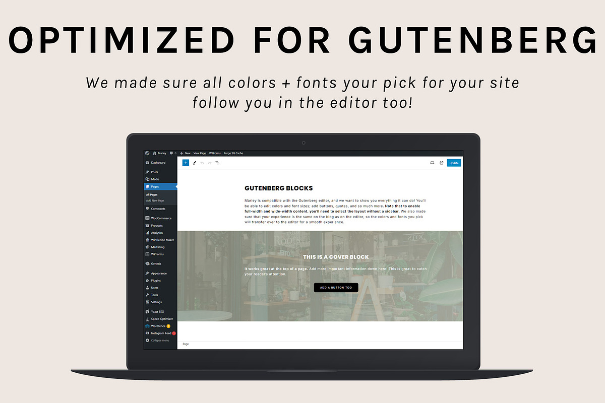 Marley Theme • Genesis Child Theme, a WordPress Template by Code + Coconut (Photo 6 of 8)