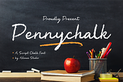 Pennychalk A Script Chalk Font, a Script Font by Allouse Studio (Thumbnail 1 of 10)