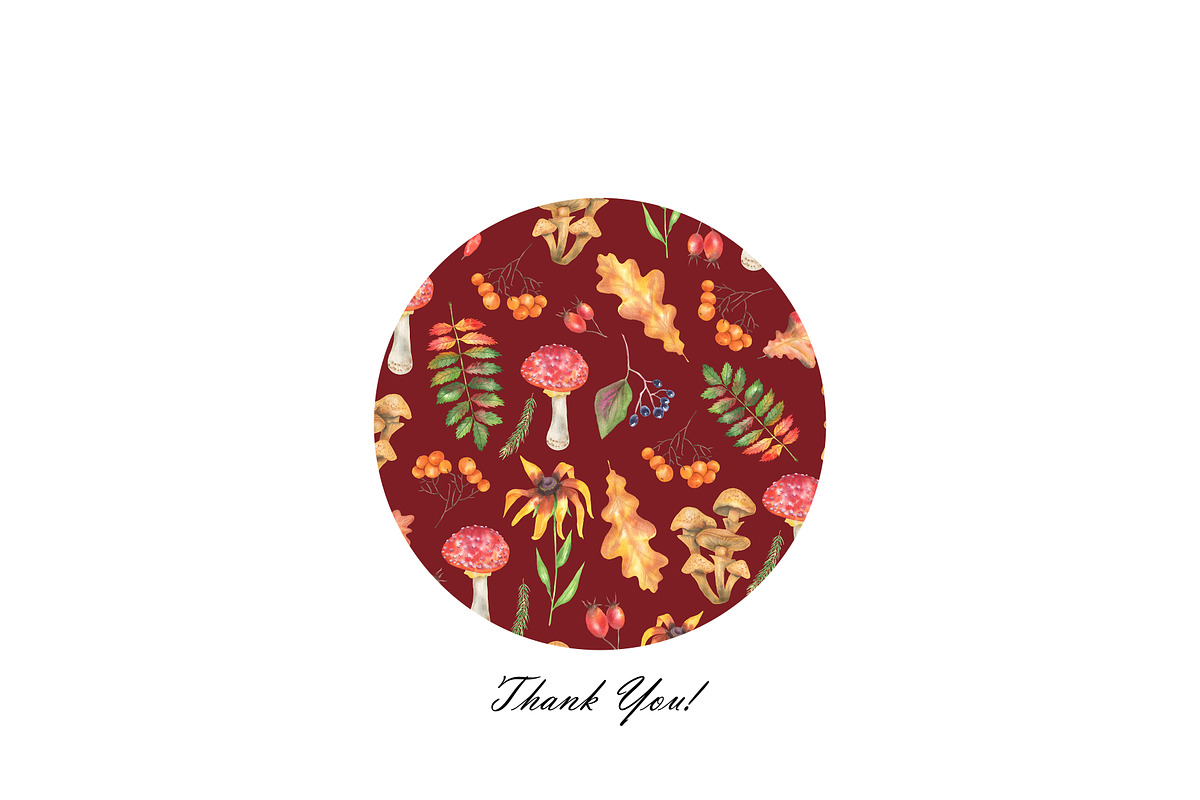 Watercolor Forest Seamless Patterns, a Decorative Illustration by OlDm_Shop (Photo 10 of 10)