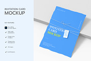 Invitation Card Mockup with Tag, a Product Mockup by graphypix (Thumbnail 2 of 4)