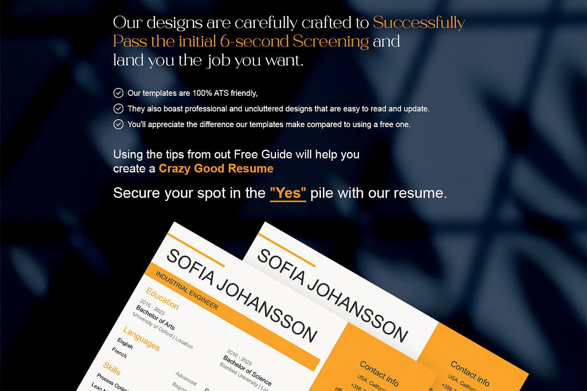 Industrial engineer resume template, a Resume Template by FinishResume (Photo 10 of 11)