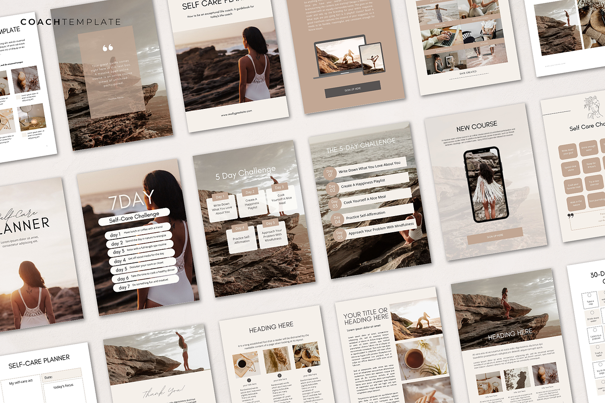 Self Care Planner Journal Template, a Marketing Template by COACHTEMPLATE (Photo 5 of 13)