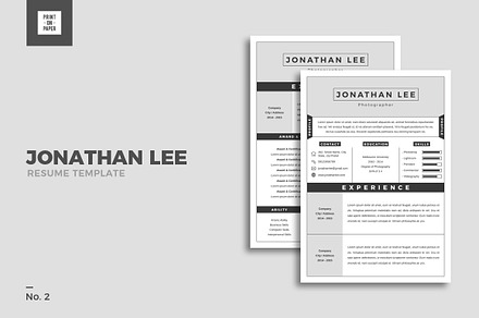 Minimalist Resume No. 2