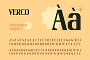 Verco, a Sans Serif Font by Burntilldead (Thumbnail 12 of 13)