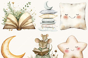 Watercolor Sleeping Mice Clipart, an Animal Illustration by SparkyDesignsUS (Thumbnail 5 of 9)