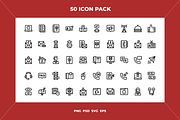 Contact us icons, an Outline Icon by Wencory (Thumbnail 1 of 2)