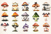 Magic Mushroom Halloween Clipart, a Seasonal Illustration by Rose Art (Thumbnail 2 of 7)